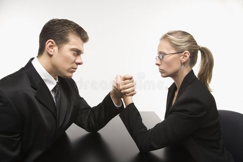 Man and woman arm wrestling. Side view of Caucasian mid-adult businessman and bu , #AFF, #wrestling, #Side, #view, #Man, #woman #ad Masculine Traits, Arm Wrestling, Umbrella Term, Gender Norms, Hand Images, Who Will Win, Women Leaders, Stronger Than You, Muscle Women