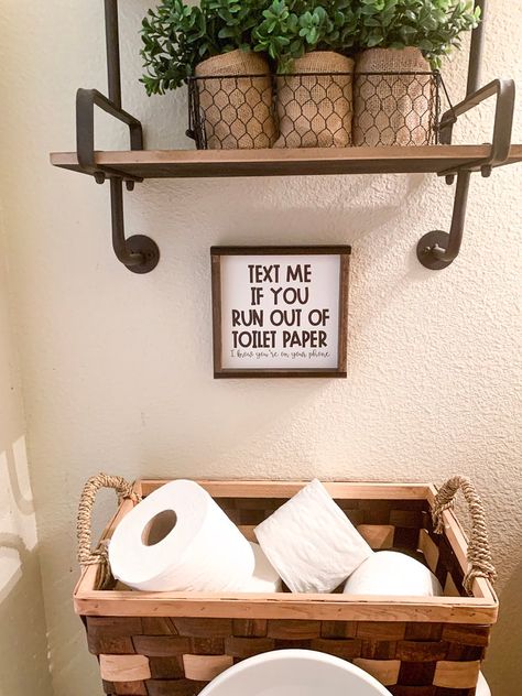 Bathroom Humor Signs, Potty Humor, Rent House, Western Bedroom Decor, Powder Room Decor, Greenery Decor, House Bar, Bedroom Decor For Couples, Restroom Decor