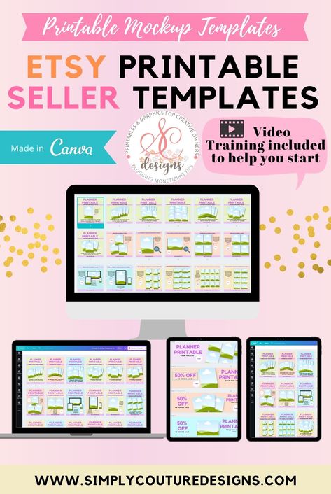 Selling Printables On Etsy, Mockup Ideas, Selling Printables, Printables On Etsy, Product Mockup, Creative Craft, Printable Templates, Branding Mockups, Etsy Business