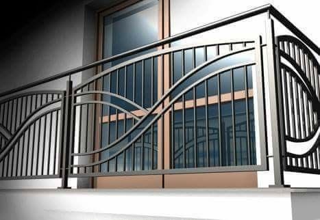 درابزين السلم, Tor Design, Iron Balcony Railing, Steel Railing Design, Metal Doors Design, Balcony Grill, Modern Balcony, Grill Door Design, Balcony Grill Design