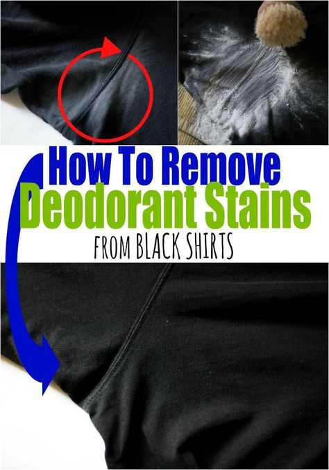 The simple trick to remove deodorant stains and built up underarm stains from dark shirts or light colored shirts. How to remove deodorant stains from black shirts. #TheHowToHome #Cleaning #Laundry Remove Deodorant Stains, Homemade Toilet Cleaner, Underarm Stains, Clean Baking Pans, Cleaning Painted Walls, Glass Cooktop, Deep Cleaning Tips, Deodorant Stains, Clean Dishwasher