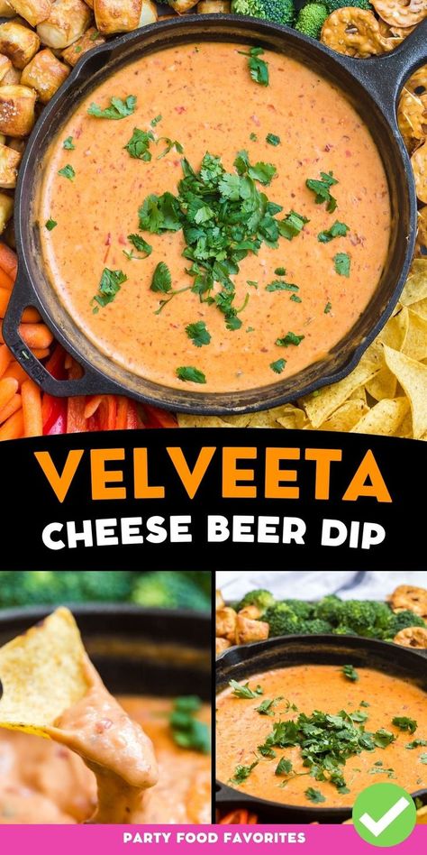 cheese dip made with velveeta and beer Velveeta Beer Cheese, Cheese Dip Velveeta, Cheese Beer Dip, Beer Dip Recipe, Velveeta Cheese Dip, Party Food Favorites, Beer Cheese Recipe, Beer Dip, Velveeta Recipes