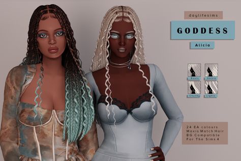 Sims 4 Cc Tumblr, Daylife Sims, Double Ponytail, Cc Mods, Sims 4 Body Mods, Tumblr Sims 4, Free Sims, Sims 4 Dresses, Sims Hair