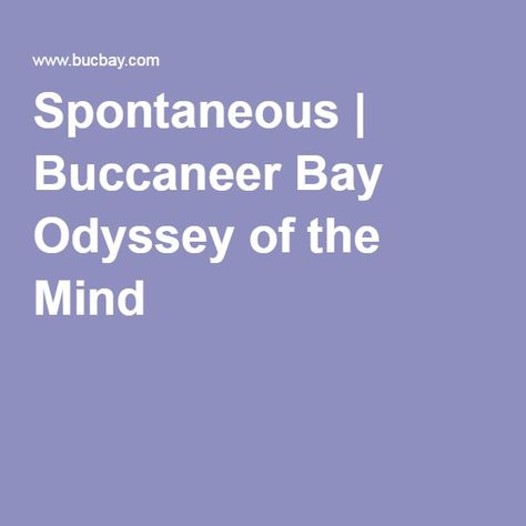 Odyssey Of The Mind Spontaneous, Odyssey Of The Mind, Destination Imagination, Penguin Books, A Classroom, 2nd Grade, The Mind, Florida, Mindfulness