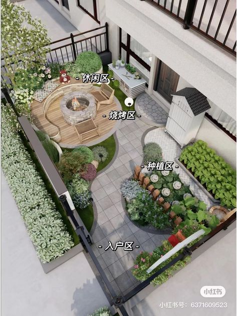 yard Layout Villa, Landscape Resort, Taman Mini, Garden Planning Layout, Roof Garden Design, Architecture Icons, Terrace Garden Design, Home Yard, Courtyard Design