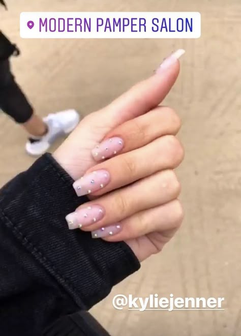 рiителеsт: @anjalyalex✨🖤 Long Nail Designs Square, Acrylic Nails Kylie Jenner, Summer Nails Colors Designs, Kylie Nails, Kylie Jenner Nails, Kyle Jenner, Long Nail Designs, Her Nails, Super Nails