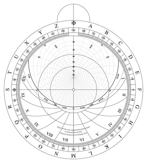 Make your own astrolabe - 4. The Front of the Mother - In-The-Sky.org Cardboard Model, Sacred Geometry Patterns, Data Visualization Design, Astronomy Art, Geometric Tattoo Design, Star Chart, Geometry Pattern, Geometry Art, Line Tattoos