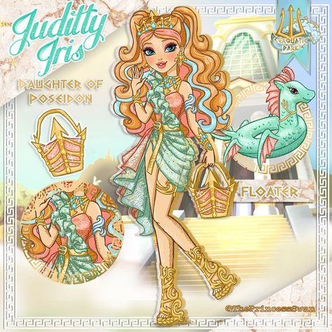 Ever After High Names, Ever After High Characters, Draw So Cute, Ever After High Rebels, Daughter Of Poseidon, Ever After Dolls, High Characters, Arte Monster High, Star Darlings