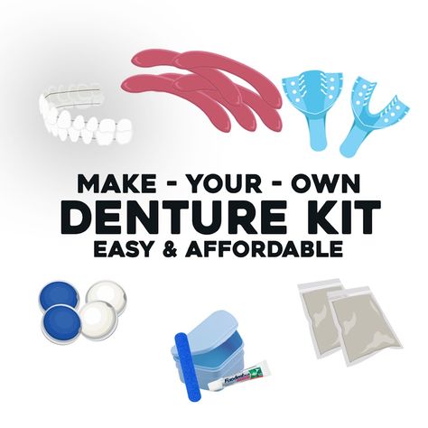 Diy Dentures, Complete Denture, Affordable Dentures, Temporary Tooth, Partial Dentures, Pelvic Pain, Color Kit, Dentures, Oral Care