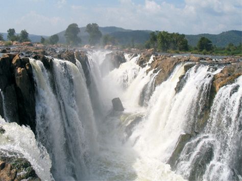 The famous Hogenkkal Falls is known for its beauty and elegance. The falls lies on the Kaveri River. Kaveri River, South India, Tamil Nadu, Niagara Falls, Bangalore, Coming Soon, Places To Visit, Travel, Beauty