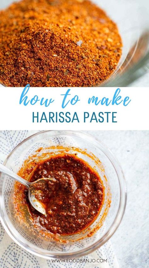 how to make harissa paste Homemade Harissa, Homemade Mozzarella Sticks, Harissa Recipes, Honey Glazed Ham, Harissa Paste, Pepper Paste, Garlic Olive Oil, Dark Chocolate Cakes, Honey Garlic