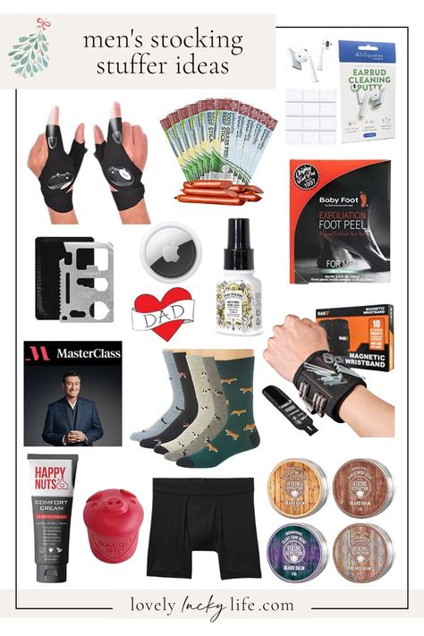 Men's Stocking Stuffer Ideas Practical Stocking Stuffers, Stocking Stuffer Ideas For Men, Dad Stocking Stuffers, Sticking Stuffers, Boyfriend Stocking Stuffers, Stocking Suffers, Running In The Dark, Stocking Stuffer Ideas, Christmas Gifts To Make