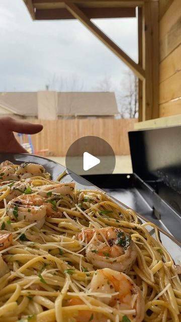 Casey on Instagram: "Valentines shrimp scampi on the @blackstoneproducts griddle!!  #valentines #blackstone #blackstonegriddle #blackstoneproducts #valentine #dinner #valentinesdinner #recipe #recipes #reels #reel #shrimpscampi" Seafood On Blackstone Griddle, Blackstone Shrimp Scampi, Shrimp Blackstone Recipes, Griddle Shrimp Recipes, Shrimp On Blackstone Griddle, Blackstone Shrimp Recipes, Blackstone Videos, Griddle Recipes Blackstone, Blackstone Shrimp