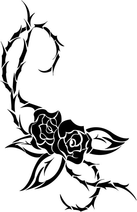 Rose Thorns Drawing, Thorns And Roses, Rose With Thorns Drawing, Rose Thorn Tattoo, Rose With Thorns, Thorn Tattoo, Roses And Thorns, Wire Rose, Rose Outline