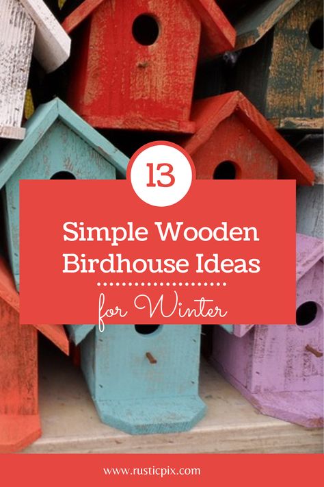 Winter is just around the corner. Here are a few simple homemade wooden birdhouse ideas, including a $5, 5-minute video plan. Wooden Birdhouses Diy Bird House Plans, Build Bird Houses Easy Diy, Bird Houses Ideas Diy Homemade, Easy Bird Houses To Make, Bird Houses Diy Easy, Diy Birdhouse Easy, Homemade Bird Houses Diy, Birdhouse Simple, Simple Bird Houses