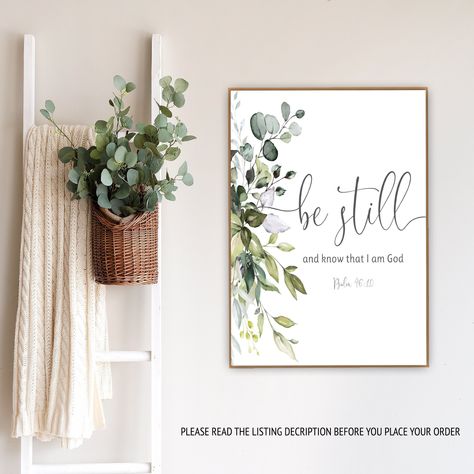 Scripture Wall Decor, Bible Wall Art, Christian Crafts, I Am God, Christian Artwork, Be Still And Know, Psalm 46 10, Scripture Wall, Psalm 46