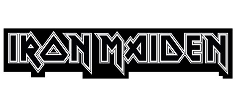 Iron Maiden-Logo Iron Maiden Black And White, Eddie Munson Cosplay, Heavy Metal Tattoo, Iron Maiden Tattoo, Metal Tattoos, Iron Maiden The Trooper, Polka Tattoo Designs, Trash Polka Tattoo Designs, Trash Polka Tattoos