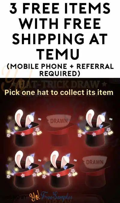 3 FREE Items For Playing Easter Hat Trick Game With Free Shipping At Temu (Mobile Phone + Referral Required) https://yofreesamples.com/earn-money/free-temu-credit-products/ Earn Free Money, Easter Hat, Gaming Tips, New Cosmetics, Game App, Free Stuff, Free Items, Pick One, Click The Link