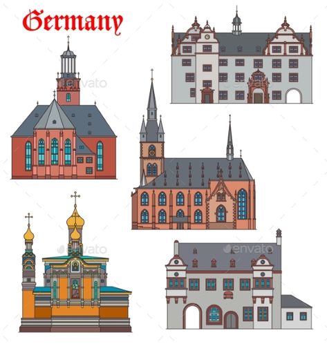 St Maria, Travel Architecture, Town Hall, Castle, Germany, Graphic Design, Japan, Architecture, Travel