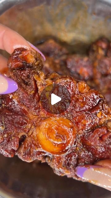 👩🏾‍🍳Auntie Voni👅📺 on Instagram: "This the last one, I promise 😂🤤🔥  #pov #lickyascreenorwhateva #oxtail #oxtailsrecipe #cookathome" Slow Cook Oxtail Crock Pot, Oxtail Meal Ideas, Ox Tails Crockpot, Oxtails In Crockpot, Oxtail Slow Cooker, Oxtail Recipes Crockpot, Beef Oxtail, Oxtail Recipes, Cook At Home