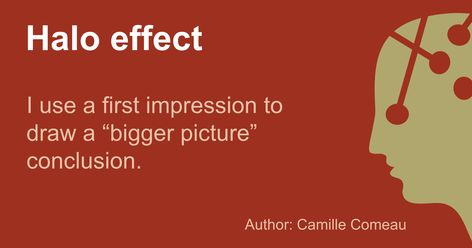 Halo Effect Psychology, Psychology Studies, Cognitive Bias, Halo Effect, Bigger Picture, Child Psychology, Physical Attraction, How To Be Likeable, Bad Mood