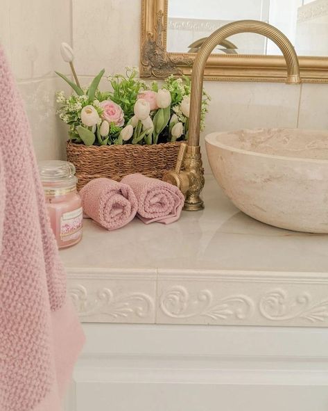 There is nothing more uplifting than the fast-approaching of spring and its fresh aroma. To get that head start on your bathroom, browse our #collection at #FeatherandStitch

#fsNY #bathroomideas #bathroomdesign #bathroom #bathroomdecor #bathroominspiration #bathroominspo #interiordesign #bathroomgoals #bathroomrenovation #bathroomremodel #interior #homedecor #bathrooms #design #bathroomstyle Styl Shabby Chic, Pink Bathroom, Dream House Interior, Spring Home Decor, Dream Rooms, Spring Home, Dream House Decor, Beautiful Bathrooms, Aesthetic Room Decor