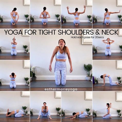 Yoga Shoulder, Gym Workout Apps, Yoga Detox, Tight Shoulders, Restorative Yoga Poses, Neck Yoga, Yoga Mindfulness, Yoga For Flexibility, Easy Yoga Workouts