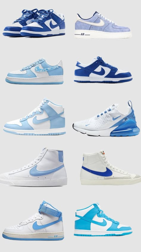 blue nike shoes Blue Nike Shoes, Nike Shoes Women Fashion, Pink Nike Shoes, Pretty Sneakers, Nike Shoes Air Force, Nike Fashion Shoes, Preppy Shoes, Pretty Shoes Sneakers, All Nike Shoes