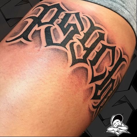 Tattoo by Big Sleeps #BigSleeps #letteringtattoos #lettering #text #quote #font #writing #shadow | By Big Sleeps | Jul 29th 2018 | 621229 Shading In Tattoos, Shaded Lettering Tattoo, Bold Tattoo Fonts For Men, Big Sleeps Lettering, Cool Text Tattoo, Leterings Tattoo, Tattoo Shading Ideas, Font Tattoo Ideas, Tattoo Shadow