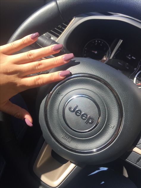 Perfect color for fall 😍 Jeep Compass Aesthetic, Compass Aesthetic, Pink White Nails, New Jeep, Girly Car Accessories, Black Jeep, Girly Car, Nails Aesthetic, Jeep Lover