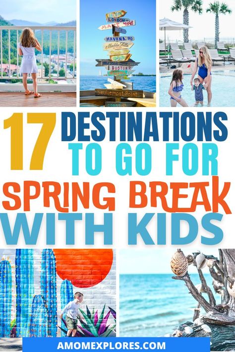 Spring Break For Kids, Spring Break With Kids, Spring Break Destinations Families, Spring Break Locations, Midwest Family Vacations, Best Vacations With Kids, Spring Break Florida, Best Tropical Vacations, Best Spring Break Destinations