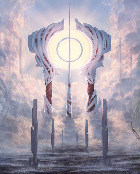 Plains MtG Art from Phyrexia: All Will Be One Set by Alayna Danner - Art of Magic: the Gathering Magic The Gathering Art, Mtg Art, Magic The Gathering Cards, Cosmic Horror, Dark Art Drawings, Fantasy Places, Fantasy Art Landscapes, City Landscape, Magic Art