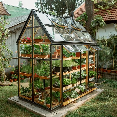 "DIY Greenhouses are a fantastic and rewarding project for any gardening enthusiast! 🌿🏡 Made with easy-to-find materials and customizable to any space, these greenhouses create the perfect environment for your plants to thrive. Quick to assemble and bursting with growth potential, DIY Greenhouses are perfect for extending your growing season and protecting your plants. 😃🌱 #DIYGreenhouses #GardeningProjects #PlantCare #SustainableGardening" Portable Greenhouse Ideas, Tiny Greenhouse Ideas, Mini Greenhouse Ideas, Diy Mini Greenhouse, Diy Greenhouses, Portable Greenhouse, Allotment Gardening, Greenhouse Ideas, Backyard Greenhouse