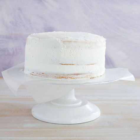 How To Crumb Coat a Cake Crumb Coat Recipe, Crumb Coating A Cake, Crumb Coat, Rotating Cake Stand, Bigger Bolder Baking, How To Stack Cakes, Cake Tips, Coconut Frosting, Frosting Tips