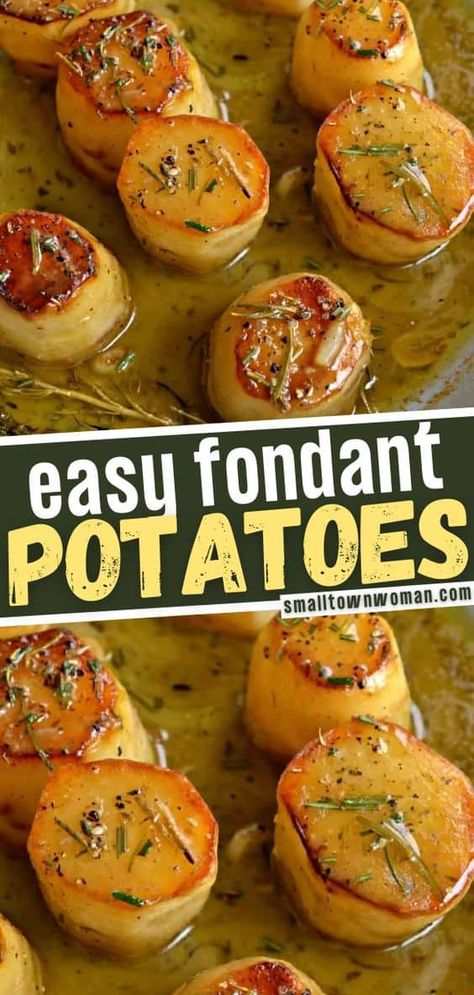 What To Serve With Steak, Easy Fondant, Steak Dinner Sides, Easy Side Dishes, Fondant Potatoes, Steak Side Dishes, Side Dishes For Chicken, Slow Cooked Pork, Potato Recipes Side Dishes