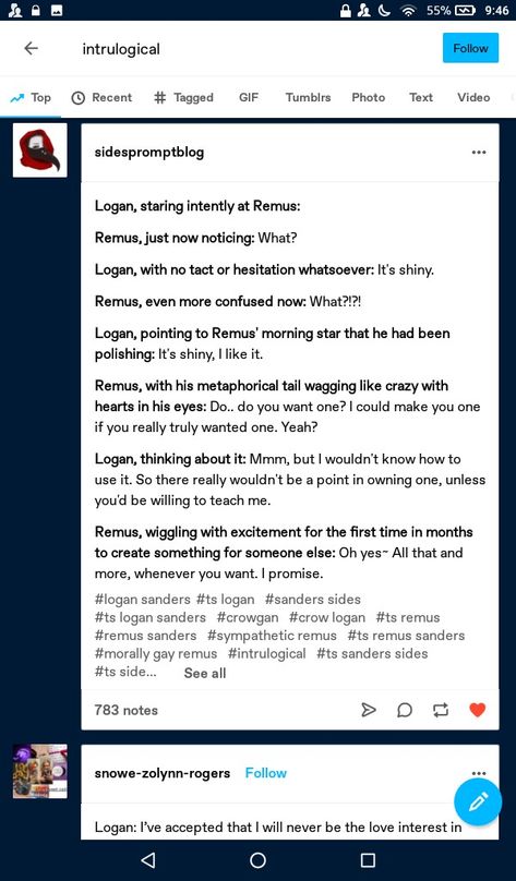 Sanders Sides Intrulogical, Sanders Sides Logan X Patton, Remus X Deceit, Obama Means Family, Logan X Remus, Sanders Sides Incorrect Quotes, Remus Sanders, Sanders Quotes, Virgil Sanders