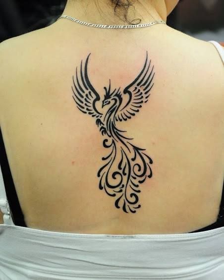 Wanderlust Tattoos, Tato Phoenix, Black Flowers Tattoo, Phoenix Tattoo Feminine, Trishul Tattoo Designs, Phönix Tattoo, Vogel Tattoo, Bicycle Tattoo, Phoenix Tattoos