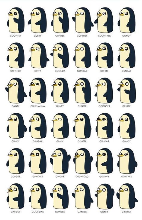 Gunter Adventure Time Tattoo, Adventure Time Poster, Penguin Funny, Adveture Time, Time Poster, Adventure Time Wallpaper, Penguins Funny, Adventure Time Cartoon, King Penguin