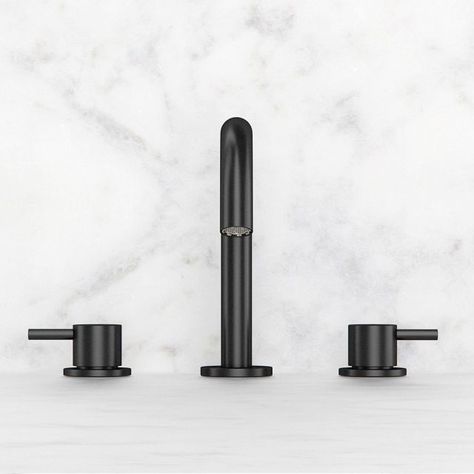 Crosswater MPRO Matt Black 3 Hole Basin Tap #MattBlack #Noir #Tap Colourful Bathrooms, Crosswater Mpro, Black Bathroom Taps, Bathrooms Ideas, Black Taps, Widespread Bathroom Faucet, Bathroom Taps, Basin Mixer Taps, Basin Taps