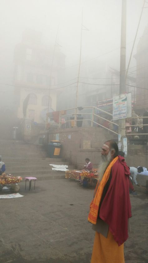 Banaras, Dashashwamedh Ghat in the morning 6am Where pilgrims come to take holy bath in ganga river front,  and performing various religious rituals. Rituals Photography, Dashashwamedh Ghat, Varanasi Photography, Ganga River, Indian Subcontinent, Edit Ideas, Winter Mornings, Varanasi, Ancient Times