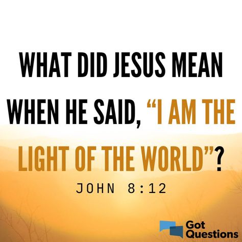 John 8:12, I Am The Light Of The World, Jesus Is The Light Of The World, I Am The Light, John 8, World Quotes, Bible Time, Light Of The World, Jesus Is