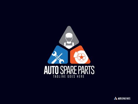 Auto Spare Parts Logo, Spare Parts Logo, Car Parts Logo, Auto Spare Parts, Logo New, Logo Designer, Logo Mark, Let's Talk About, Car Logos