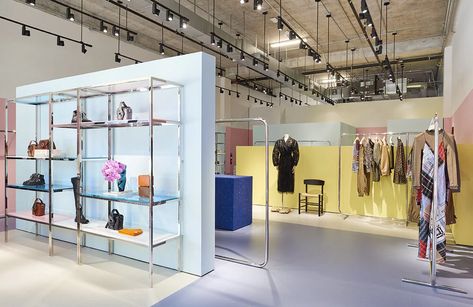 Danish Brand GANNI Looks to Enter Canadian Market with 1st Stores Ganni Store, Design District Miami, Ad Architectural Digest, Miami Design District, Concept Stores, Store Interiors, Art Deco Architecture, Inspo Board, Miami Design