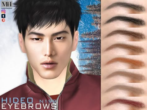 Asian eyebrows in 13 colors - HQ Compatible. Sims 4 Natural Eyebrows, Sims 4 Cc Men Eyebrows, Sims 4 Men Eyebrows, Sims 4 Male Eyebrows Cc, Male Cc Sims 4 Face, Sims 4 Eyebrows Male, Sims 4 Cc Eyebrows Male, Sims 4 Male Eyebrows, Sims 4 Cc Beards