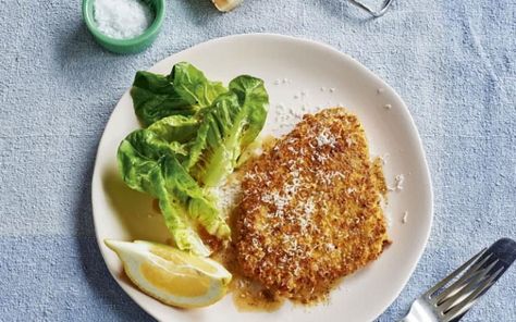 James Martin’s hazelnut and Parmesan-crusted chicken Creamy Chicken Pie, James Martin Recipes, Walnut Chicken, Chicken Schnitzel, Chicken Caesar Salad, Parmesan Crusted Chicken, Parmesan Crusted, Crusted Chicken, Fun Recipes