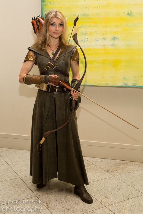 Elven Archer, Archer Costume, Cosplay Elf, Elven Cosplay, Elven Costume, Ren Faire Outfits, Elven Dress, Ren Faire Costume, Elf Cosplay