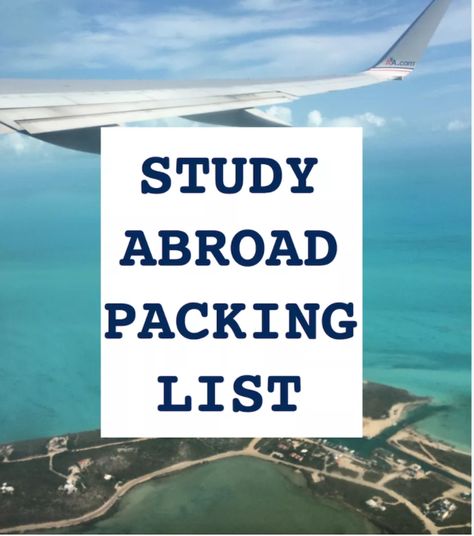 Study Abroad Packing List London, Study Abroad Essentials, Study Abroad Europe, Study Abroad Packing List, Study Abroad Packing, Abroad Packing List, Greece Packing List, Italy Packing List, Travel Beauty Essentials