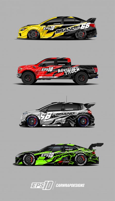 Car Sticker Design, Racing Car Design, Car Wrap Design, Car Artwork, Set Designs, Car Aesthetic, Car Inspiration, Car Graphics, Car Drawings