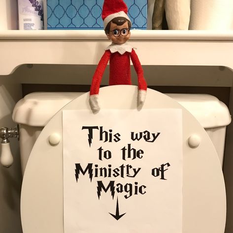 This way to the Ministry of Magic Elf On The Shelf Ideas Harry Potter, Elf Harry Potter Ideas, Harry Potter Elf On The Shelf Ideas, Elf On The Shelf Harry Potter Ideas, Elf On The Shelf Harry Potter, Harry Potter Elf On The Shelf, Elf On The Shelf 2023, Harry Potter Elf, Elf Kit