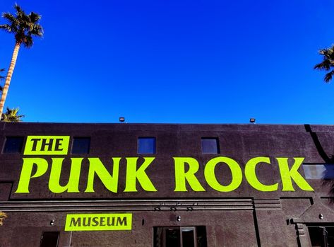 Las Vegas Calling? Fluorescent Painting, Rock Museum, Wayne Newton, Bright Blue Hair, Museums In Las Vegas, Black Building, Tour Manager, Neon Museum, Joe Strummer